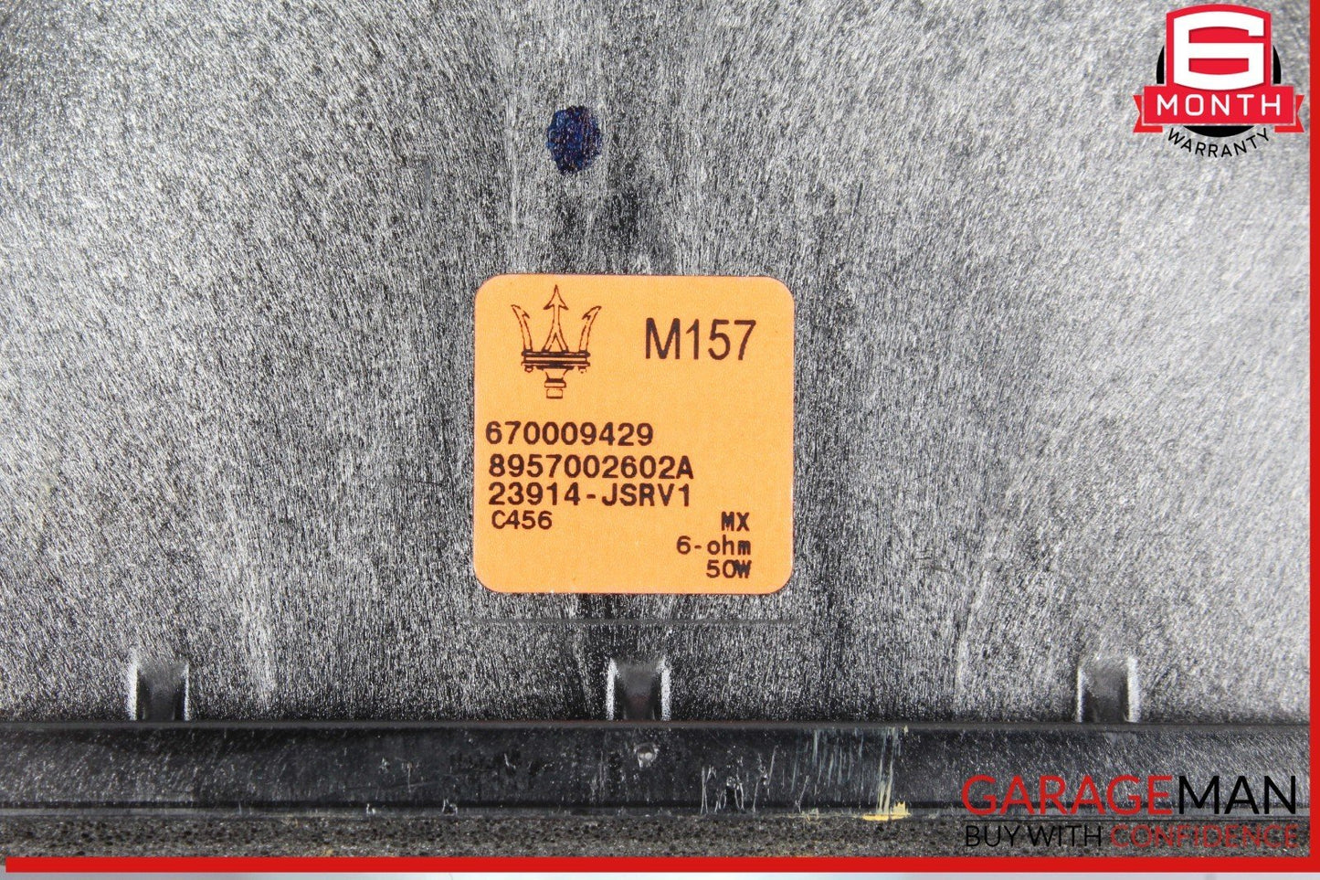 14-17 Maserati Ghibli Quattroporte Rear Subwoofer Sub Woofer Speaker OEM