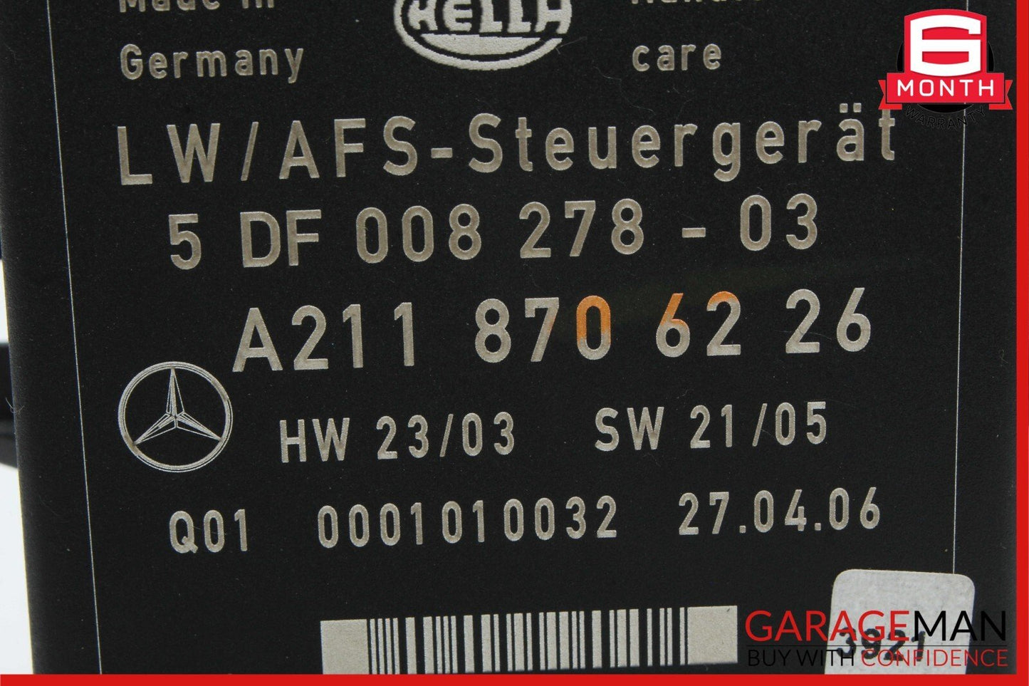 07-09 Mercedes X164 GL450 R350 ML350 Headlight Control Module 2118706226 OEM