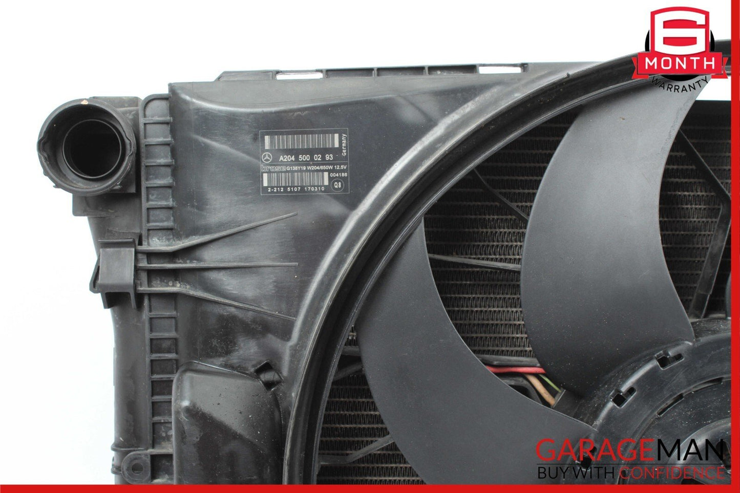 08-14 Mercedes W212 E350 E550 Engine Radiator Cooling Fan Motor Assembly OEM