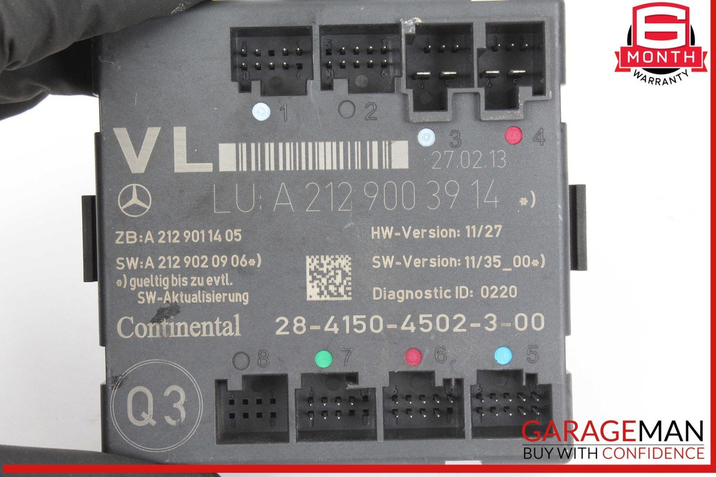 08-18 Mercedes R172 SLK250 C300 CLS550 Front Left Side Door Control Module OEM
