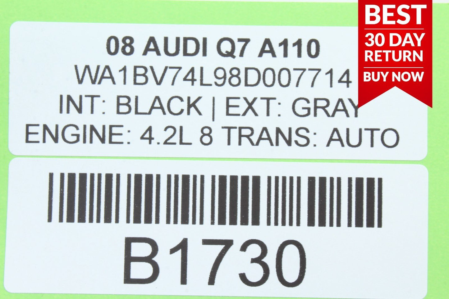 07-09 AUDI Q7 REAR LEFT DRIVER SIDE DOOR CONTROL MODULE A110 OEM