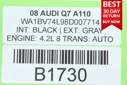 07-09 AUDI Q7 REAR LEFT DRIVER SIDE DOOR CONTROL MODULE A110 OEM