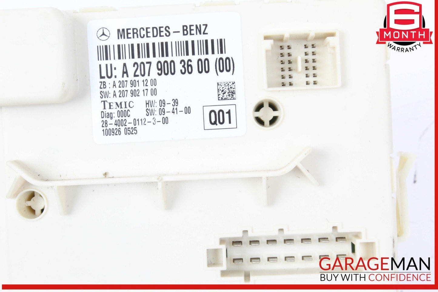 10-17 Mercedes W207 E350 E550 Rear Window Regulator Control Module 2079003600