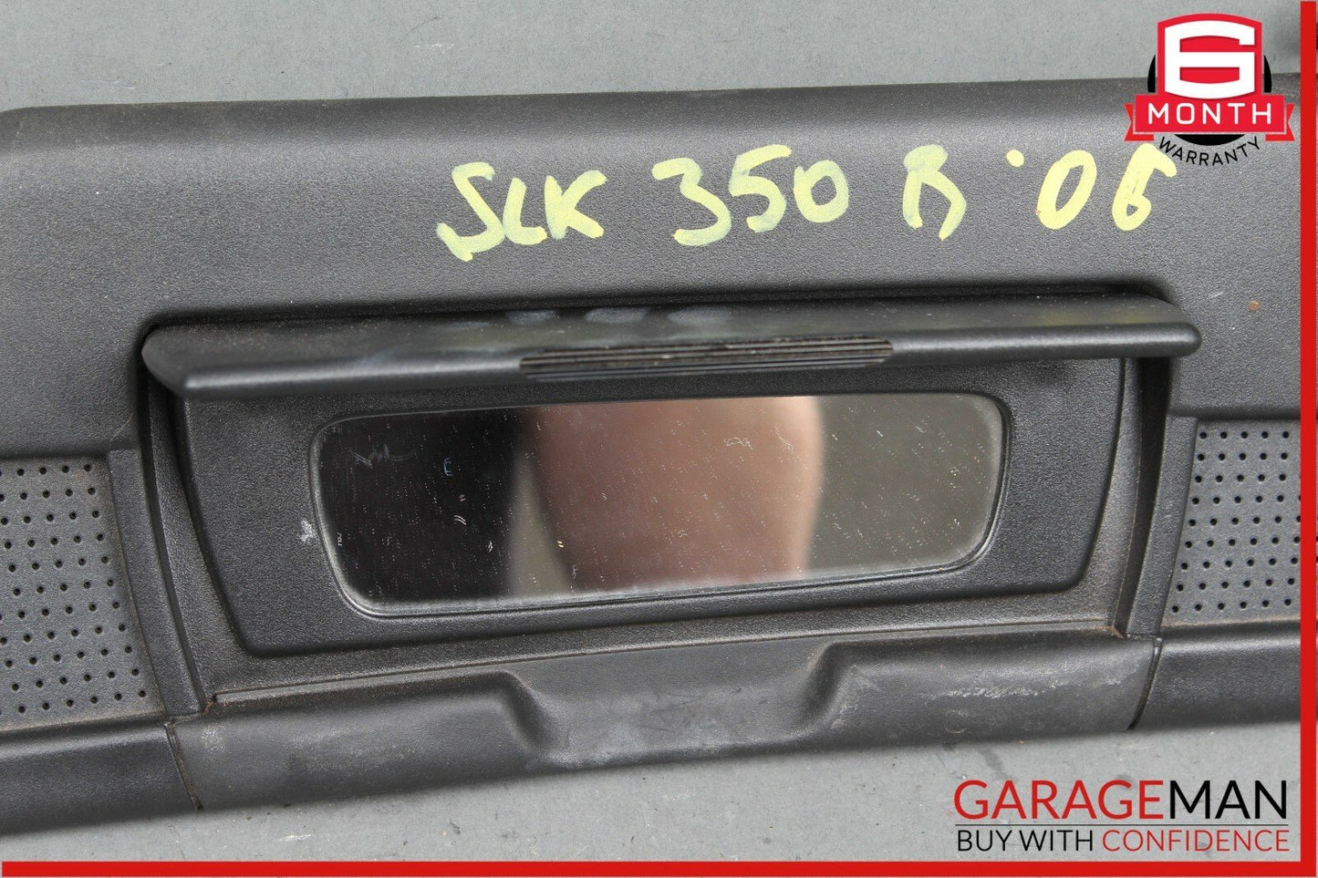 05-11 Mercedes R171 SLK350 Front Right Passenger Sun Visor Sunvisor Shade Black