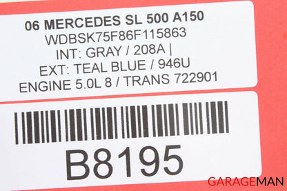 03-08 Mercedes R230 SL500 SL600 Keyless Key Less Antenna AMP Amplifier Module