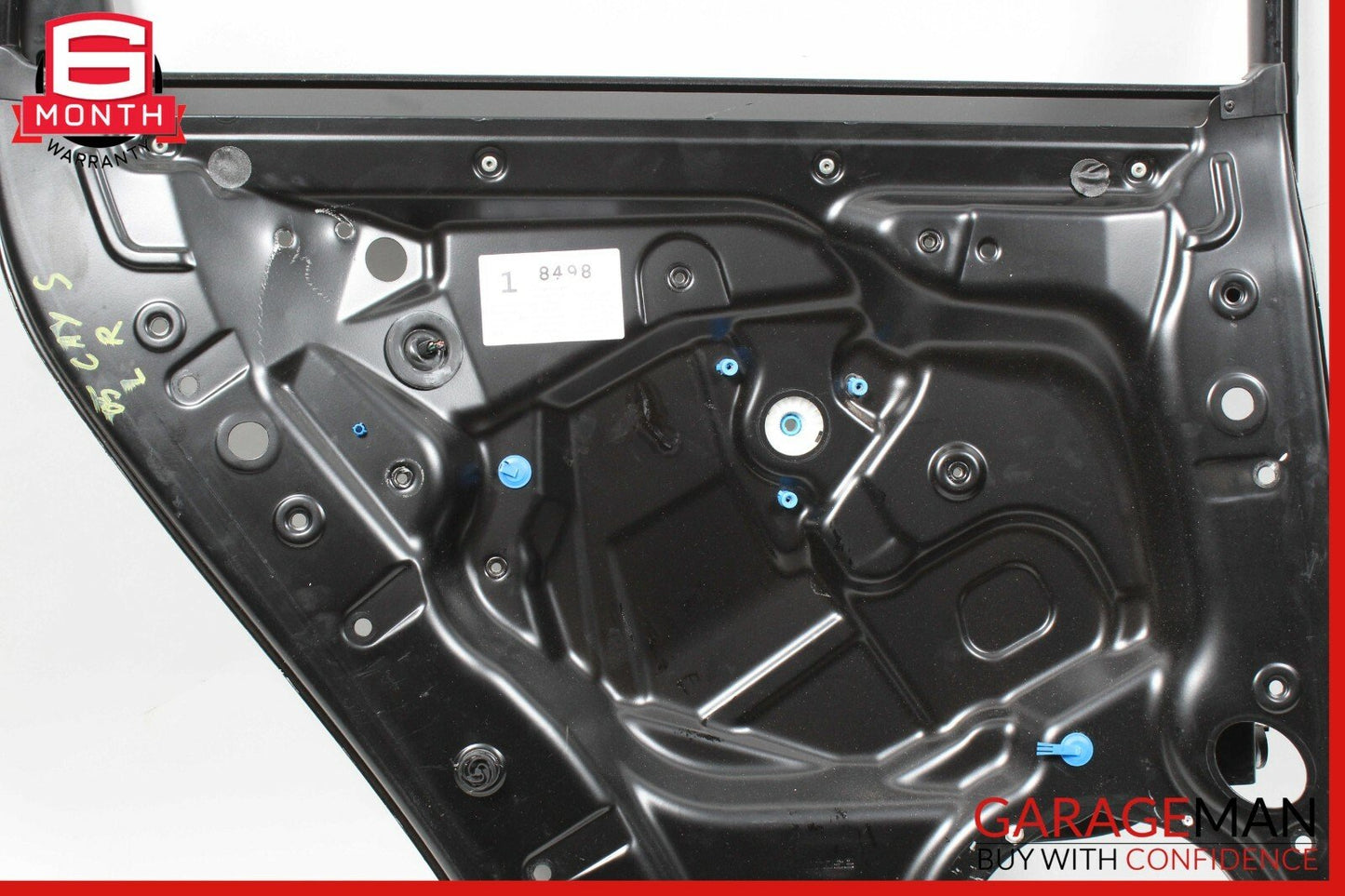 03-06 Porsche Cayenne 955 Rear Left Side Door Plate Window Frame Panel Assembly