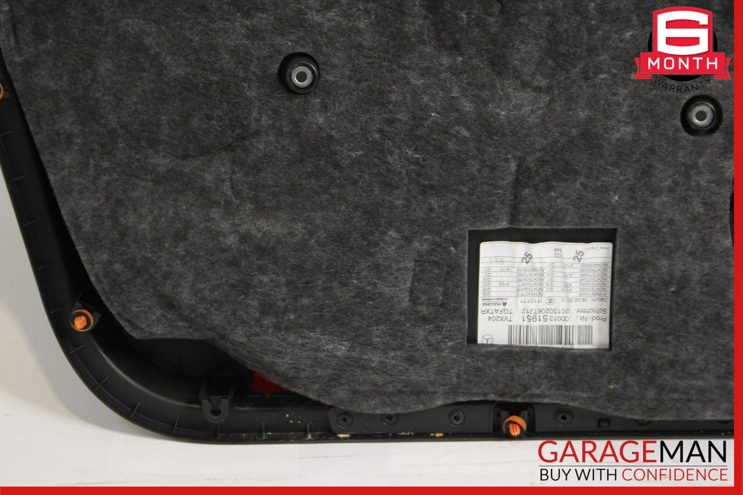 10-15 Mercedes X204 GLK250 Front Right Side Interior Door Panel Assembly Black