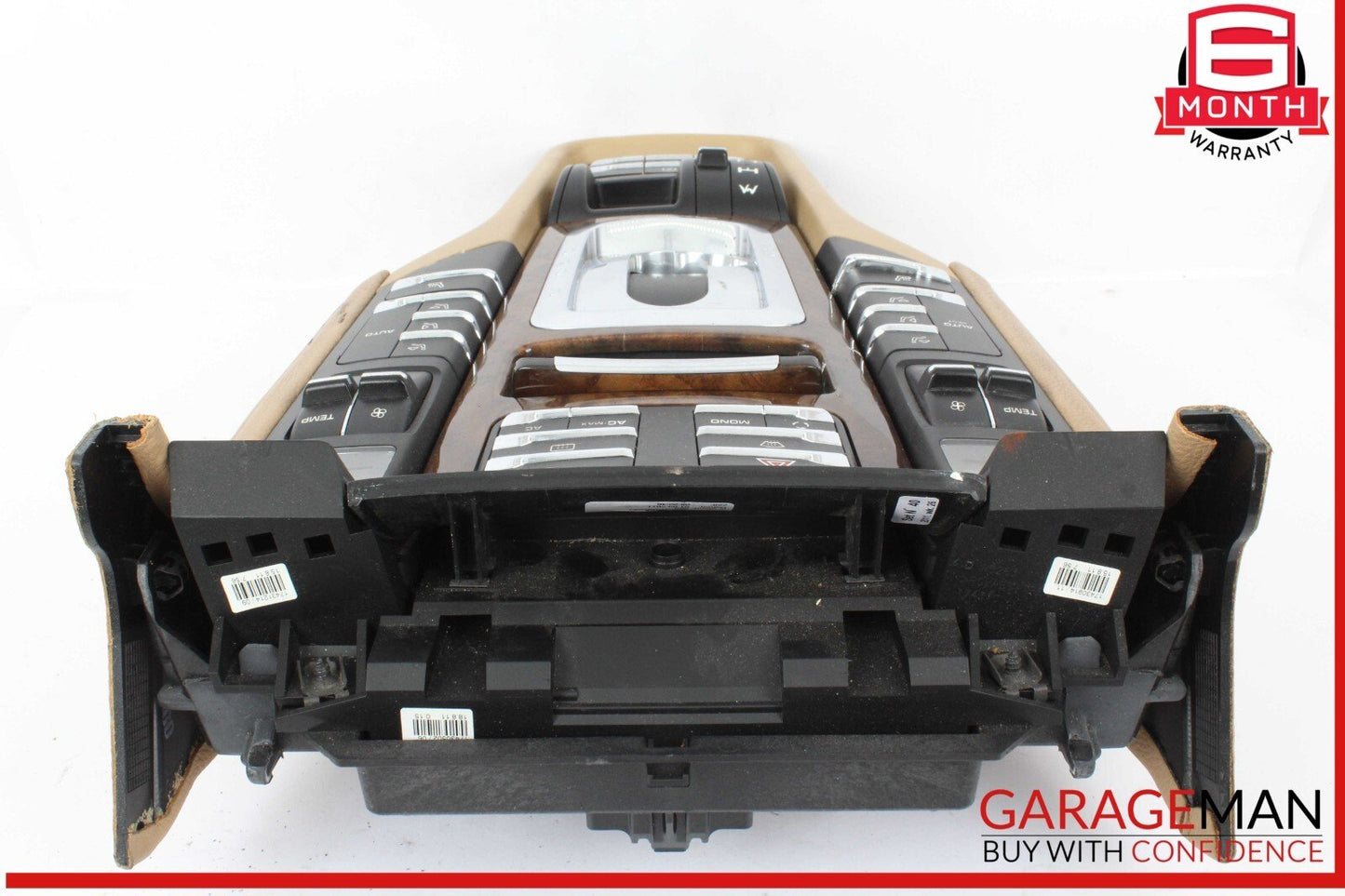 11-18 Porsche Cayenne S 958 Front Center Console Switch Control Panel Trim OEM