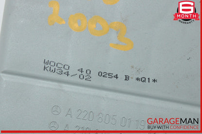 00-12 Mercedes R230 SL500 S500 Seat Vacuum Pump Reservoir Tank 2208050119 OEM