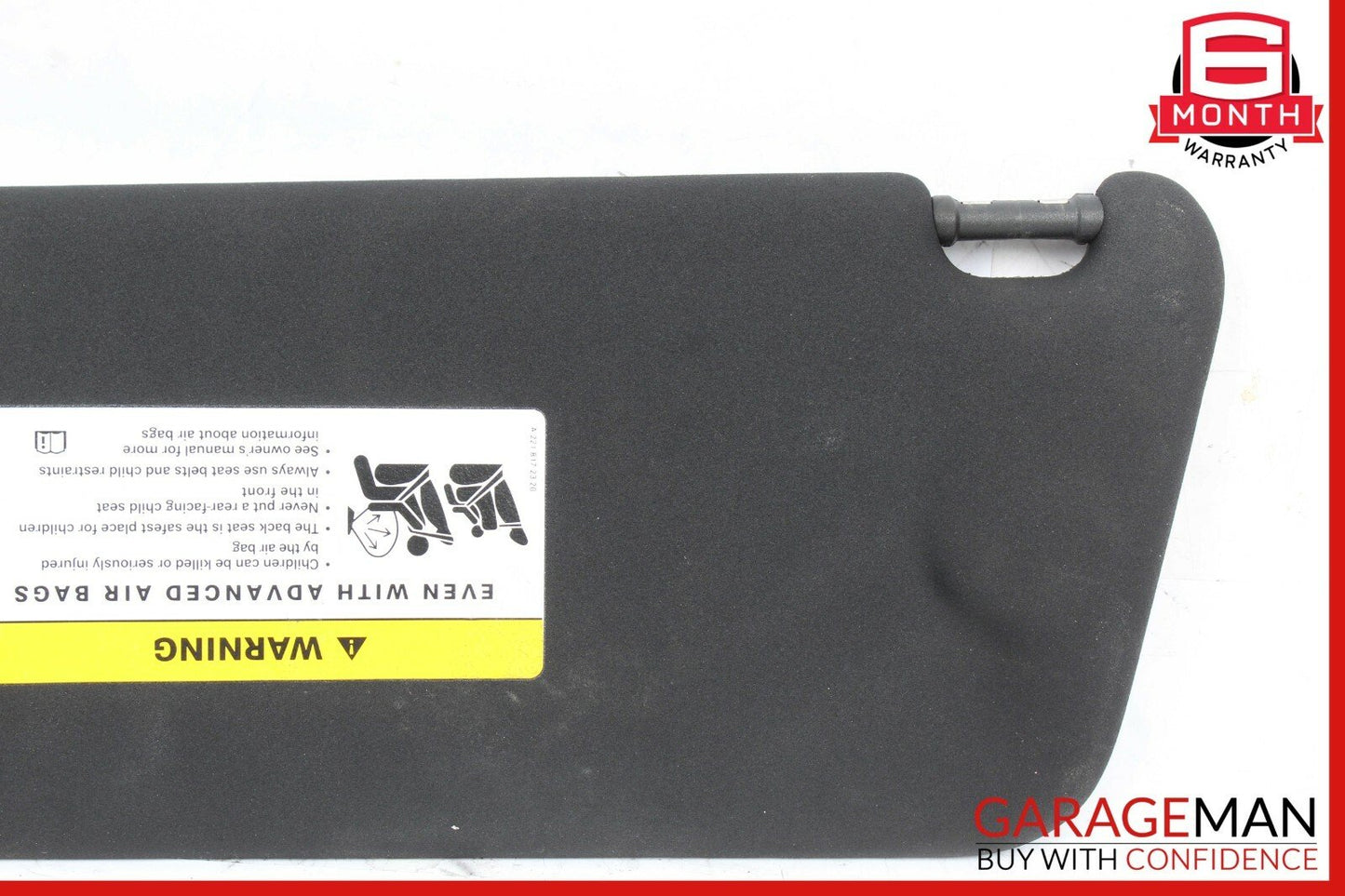 08-14 Mercedes W204 C250 C300 C350 Front Right Side Sunvisor Sun Visor Black
