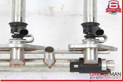 11-19 Mercedes W218 CLS550 S550 Left Fuel Injection Rail Line w/ Injectors