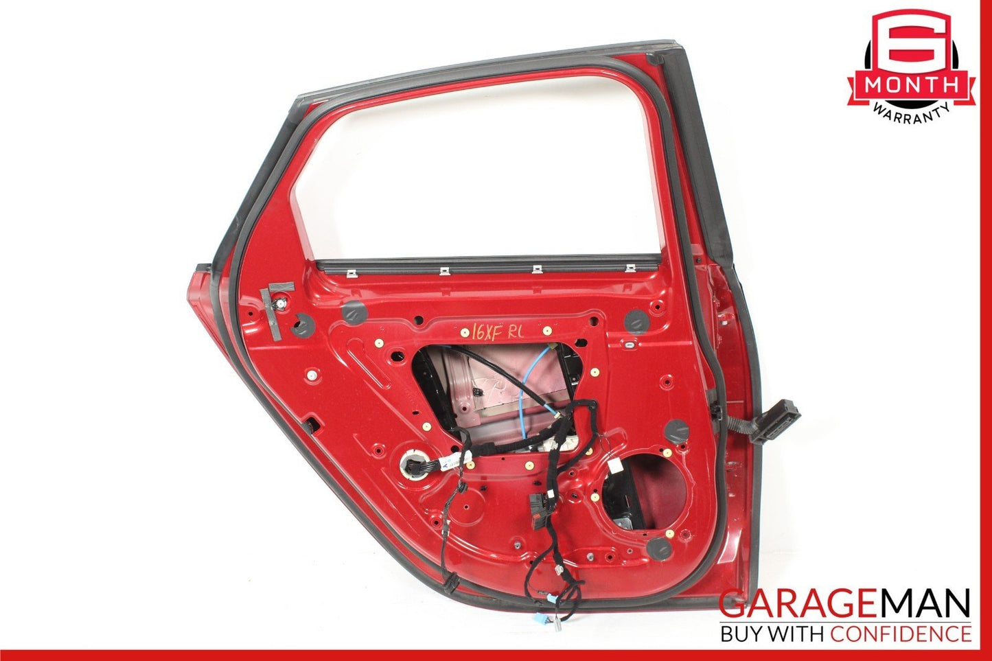 16-23 Jaguar XF Rear Left Driver Side Door Shell Panel Red OEM