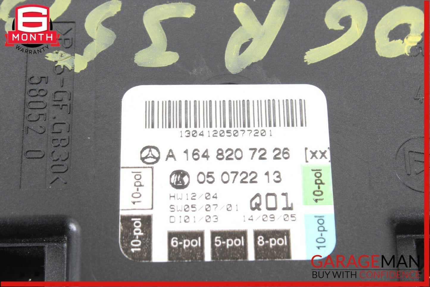 06-12 Mercedes W251 R350 GL450 Front Right Passenger Side Door Control Module