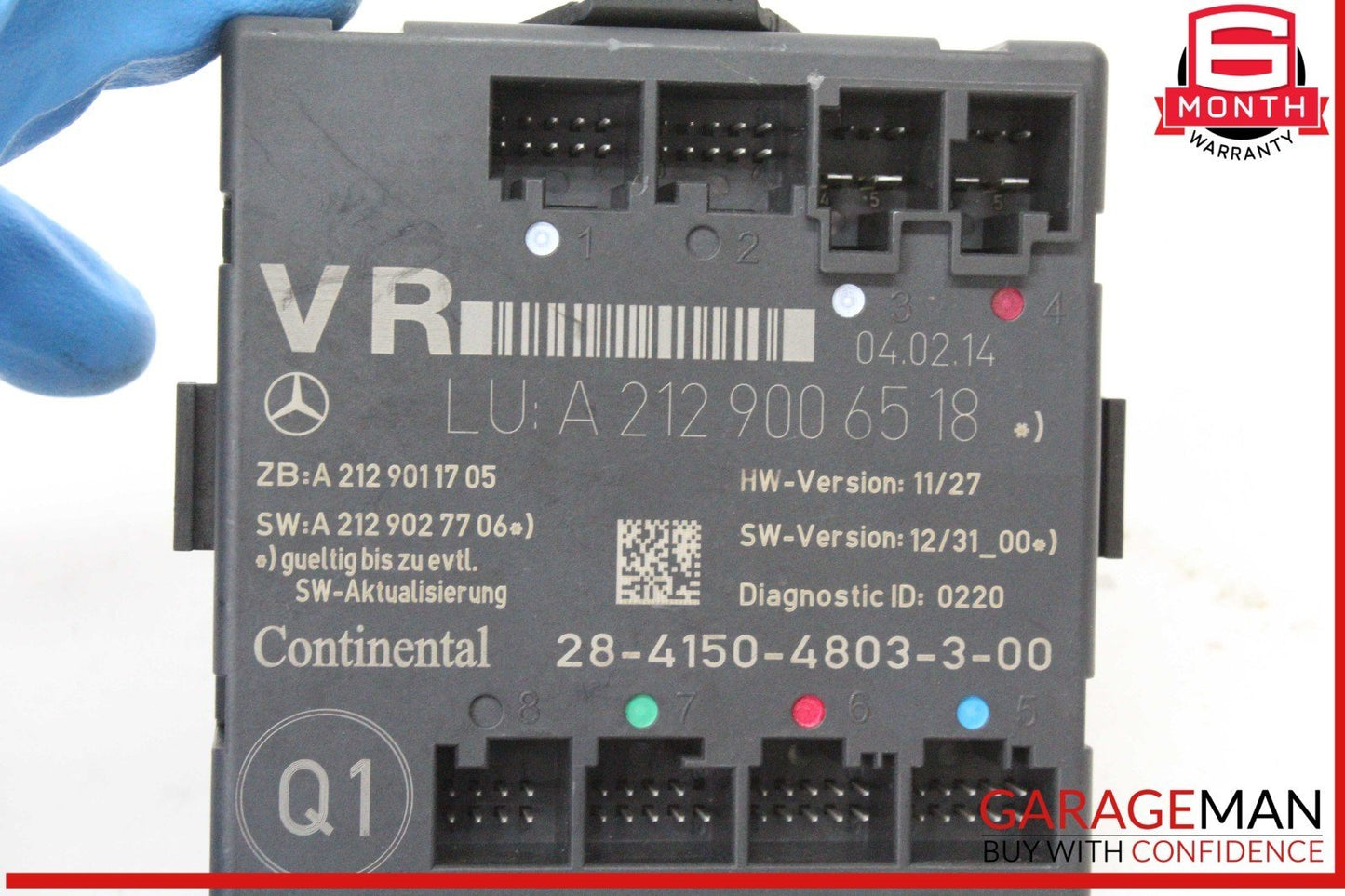 08-18 Mercedes X204 GLK350 4MATIC Front Right Side Door Control Module OEM