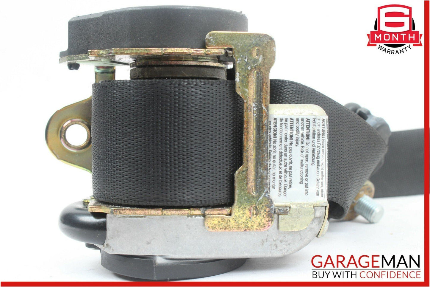 97-00 Mercedes R170 SLK230 Front Left Side Seat Belt Seatbelt Retractor Black