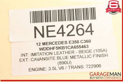 12-18 Mercedes W212 E350 C250 AC A/C Air Conditioning Compressor OEM