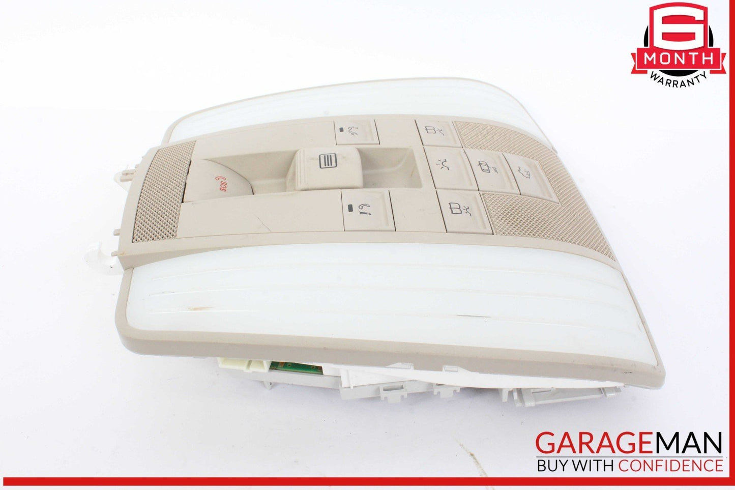 10-18 Mercedes W212 E350 Overhead Dome Light Lamp Beige 2129007116 OEM