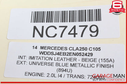 08-20 Mercedes W117 CLA250 GLK350 Headlight Fog Light Switch Control Module OEM