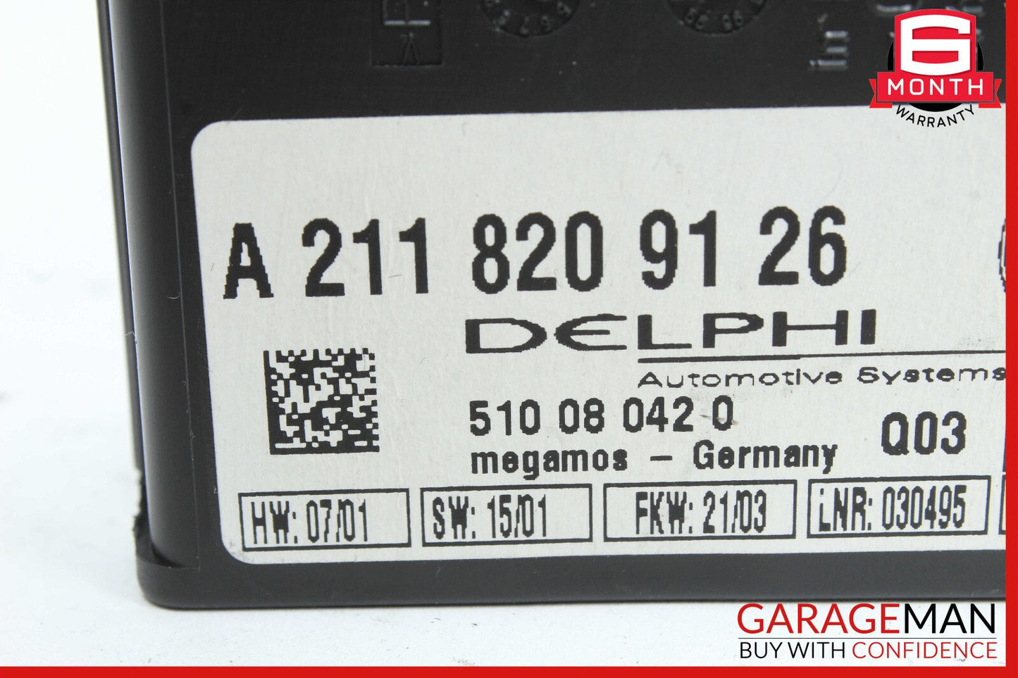 Mercedes W220 S55 CL500 C230 CLK500 Anti Theft Alarm Module 2118209626 OEM