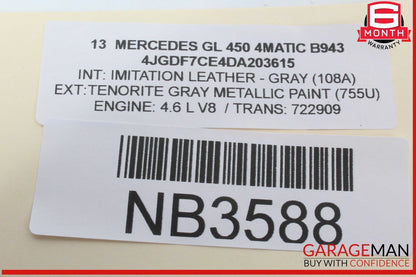 12-19 Mercedes X166 GL450 4MATIC Speaker Door Mirror Cover Front Left OEM