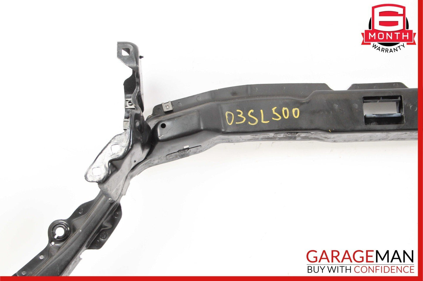 03-08 Mercedes R230 SL500 Front Upper Radiator Core Support Headlight Bracket
