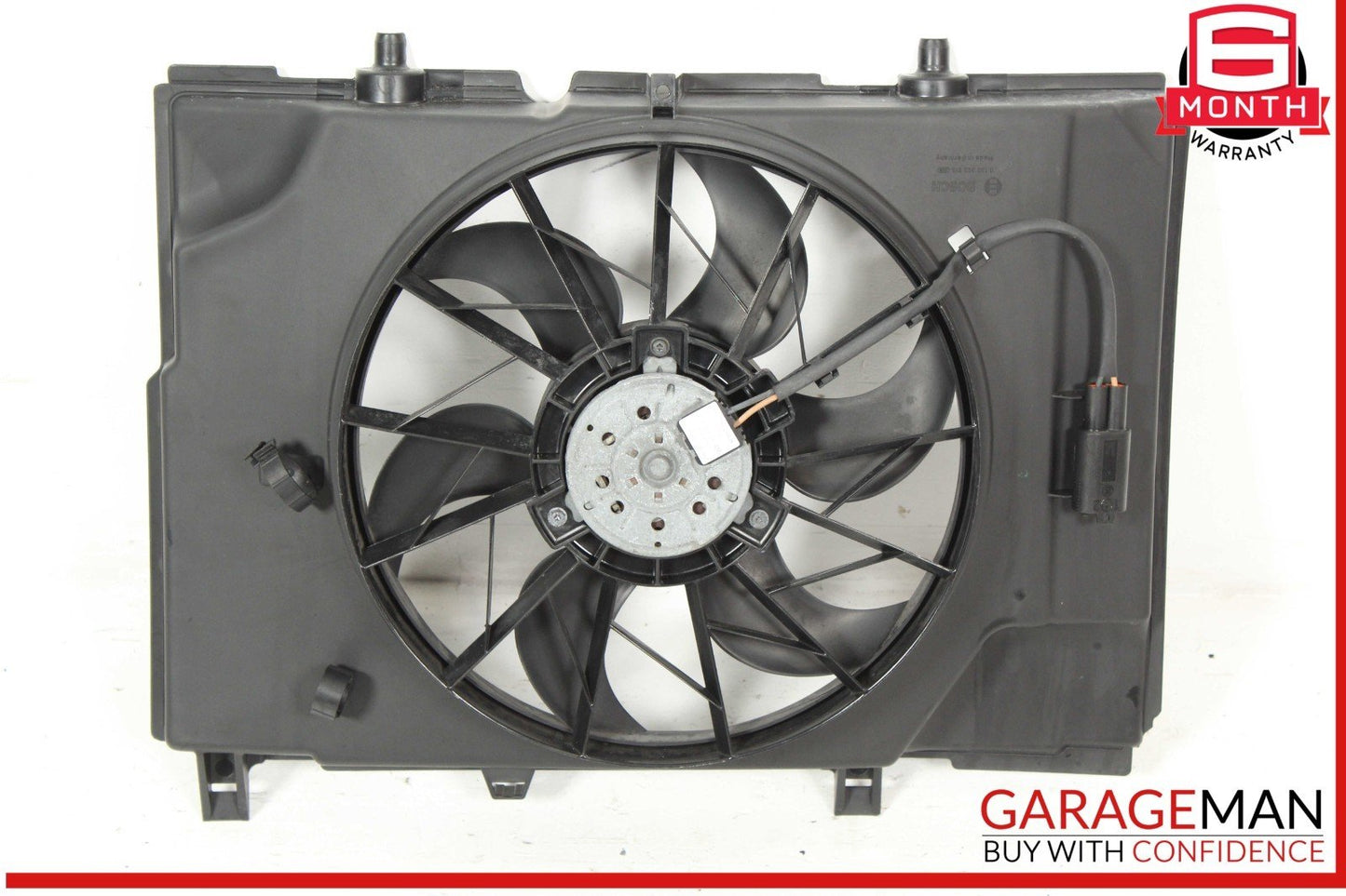 97-04 Mercedes R170 SLK230 C230 Engine Cooling Radiator Fan Motor Shroud Assy
