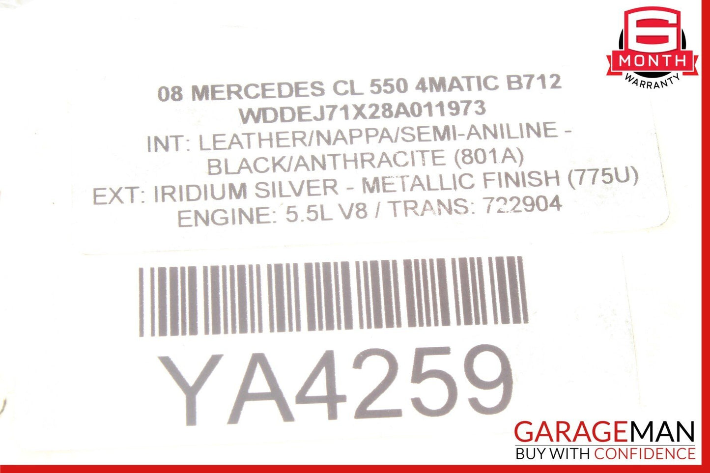 07-13 Mercedes W216 CL550 CL65 Rear Right / Left Camber Strut Upper Control Arm