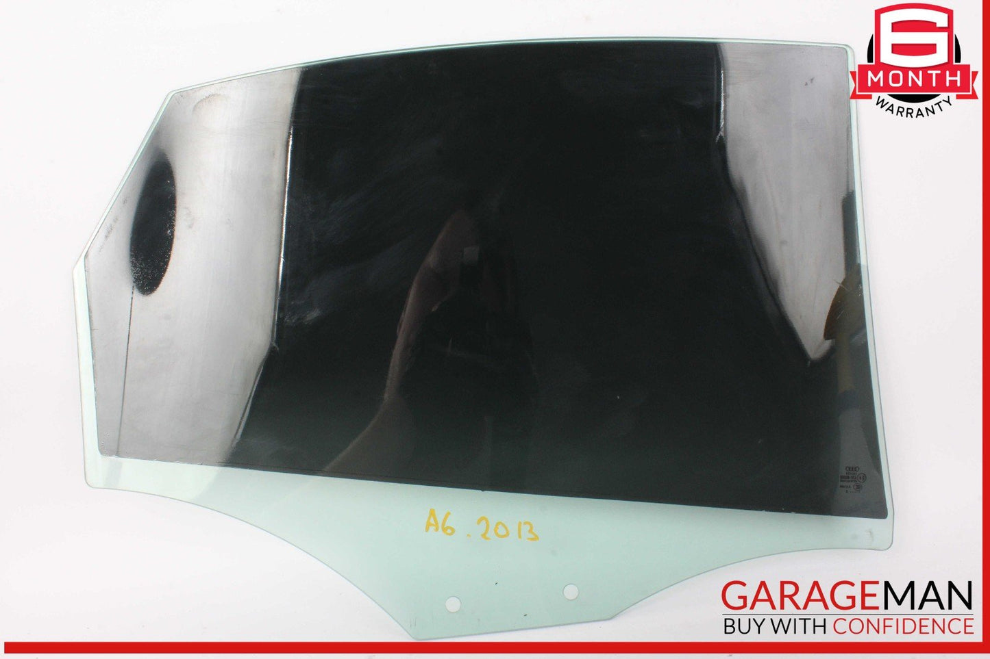 12-18 Audi A6 Rear Left Side Door Window Auto Glass OEM