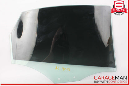 12-18 Audi A6 Rear Left Side Door Window Auto Glass OEM