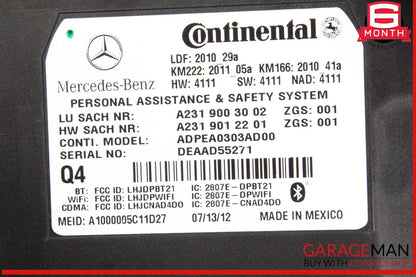 10-20 Mercedes R172 SLK250 GLA250 SL400 Communication Control Module Unit OEM