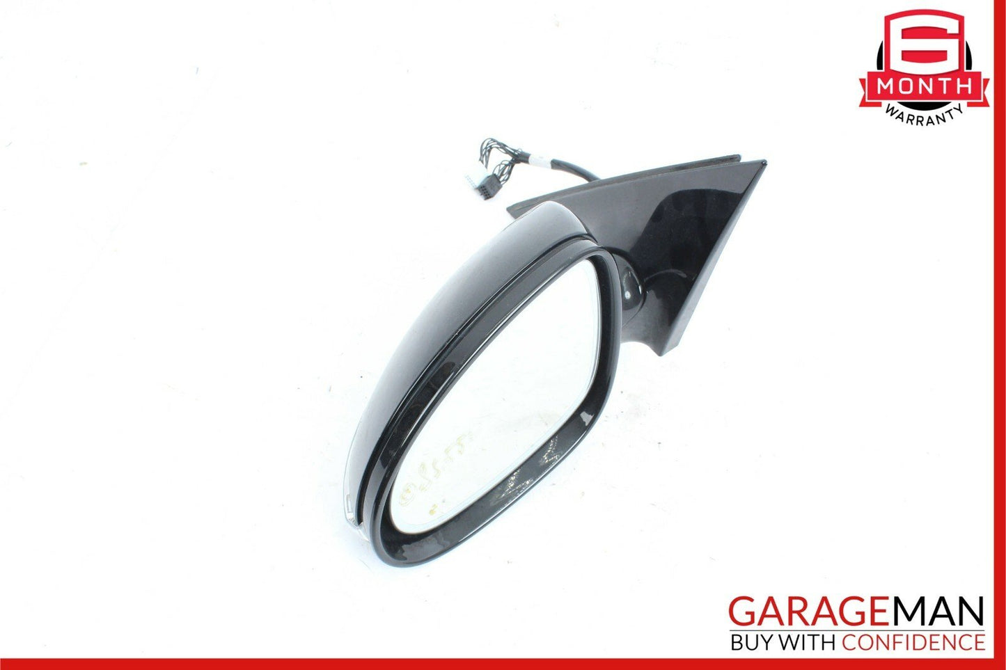 07-09 Mercedes W221 S550 S600 Front Left Side Mirror Door Rear View Black OEM