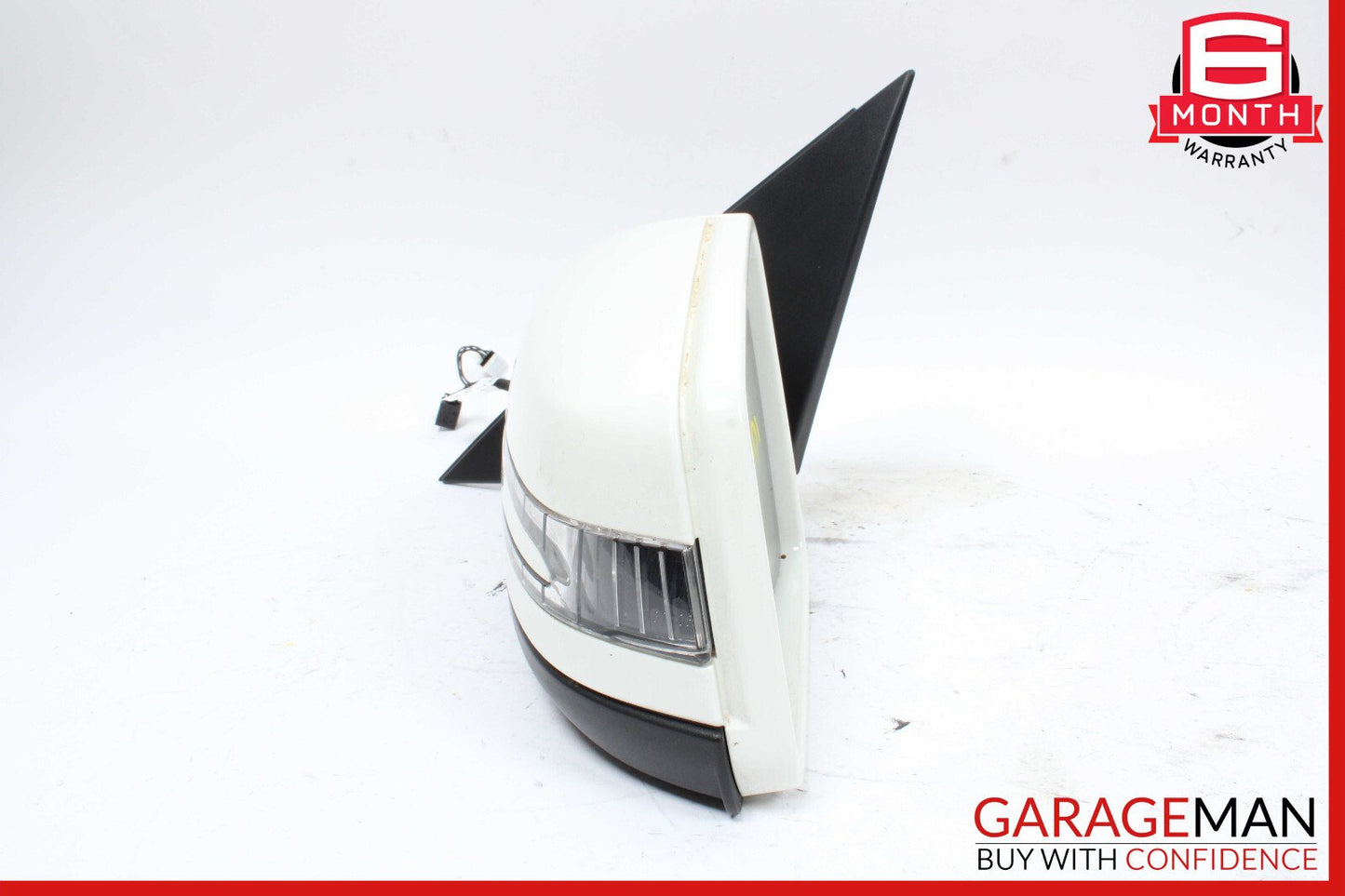 10-11 Mercedes W204 C300 C350 Front Left Side Mirror Door Rear View White OEM