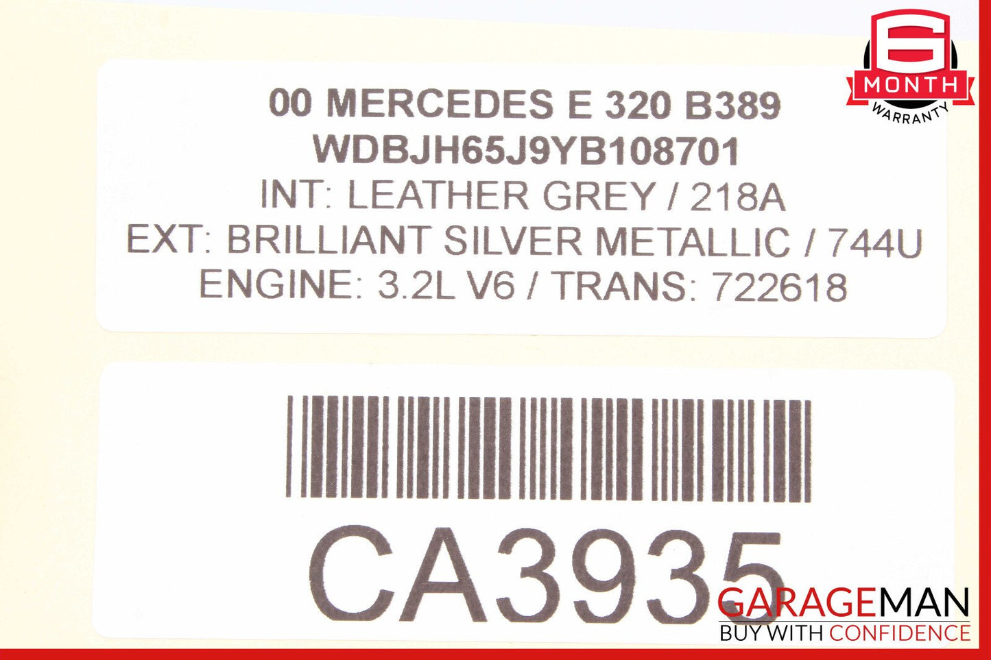 96-02 Mercedes W210 E320 S420 CLK430 Yaw Turn Rate Sensor 0005426518 OEM