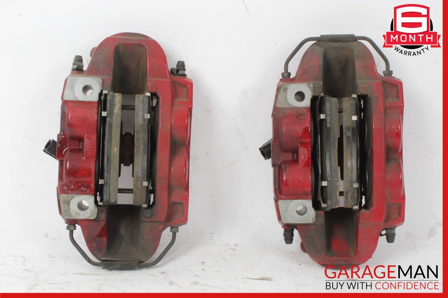 17-22 Alfa Romeo Giulia Front Right & Left Brake Caliper Calipers Set of 2 Red