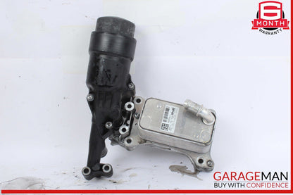 13-15 Mercedes X204 GLK250 Oil Filter Housing Assembly w/ Radiator Bracket OEM