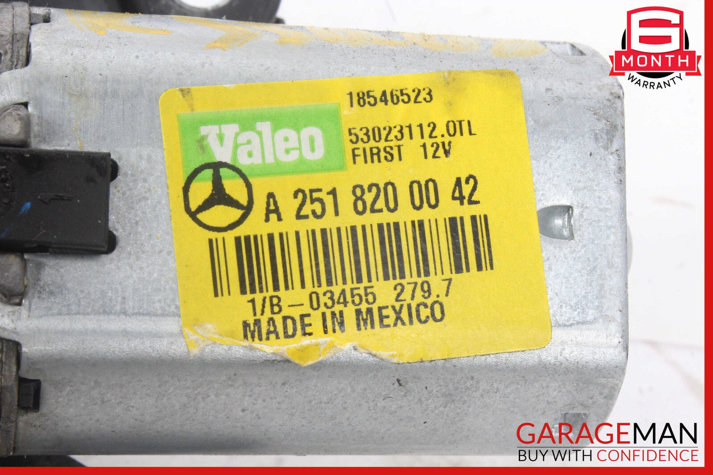 06-12 Mercedes X164 GL450 R350 ML63 AMG Rear Windshield Glass Wiper Motor OEM