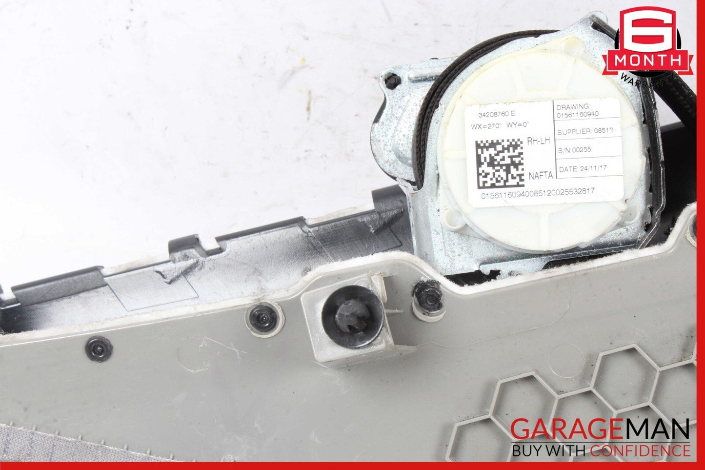 17-21 Alfa Romeo Giulia Rear Right Side Interior Quarter Door Upper Panel Assy