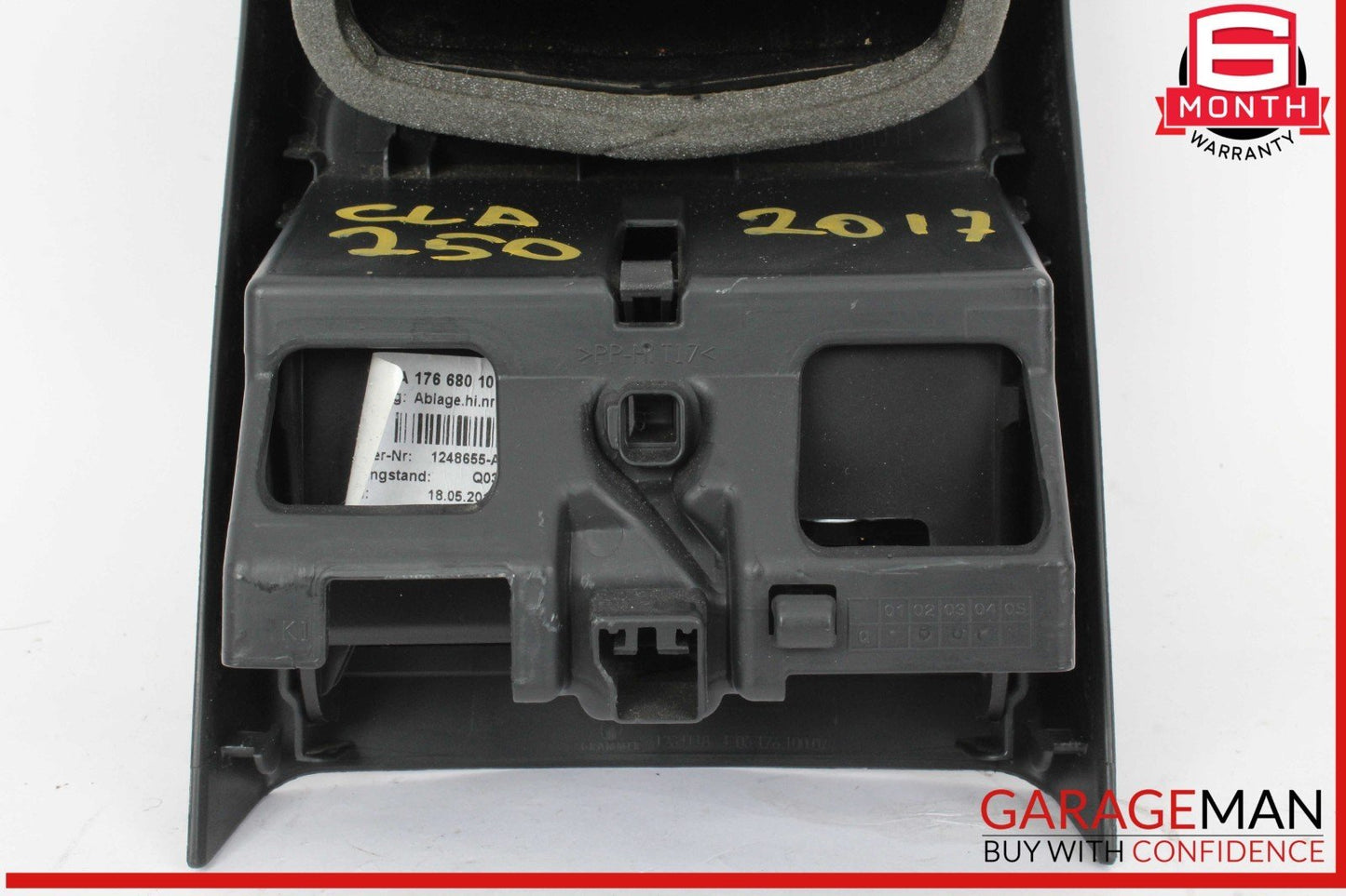 14-19 Mercedes W117 CLA250 Rear Center Console Air Vent Back Cover Ashtray OEM