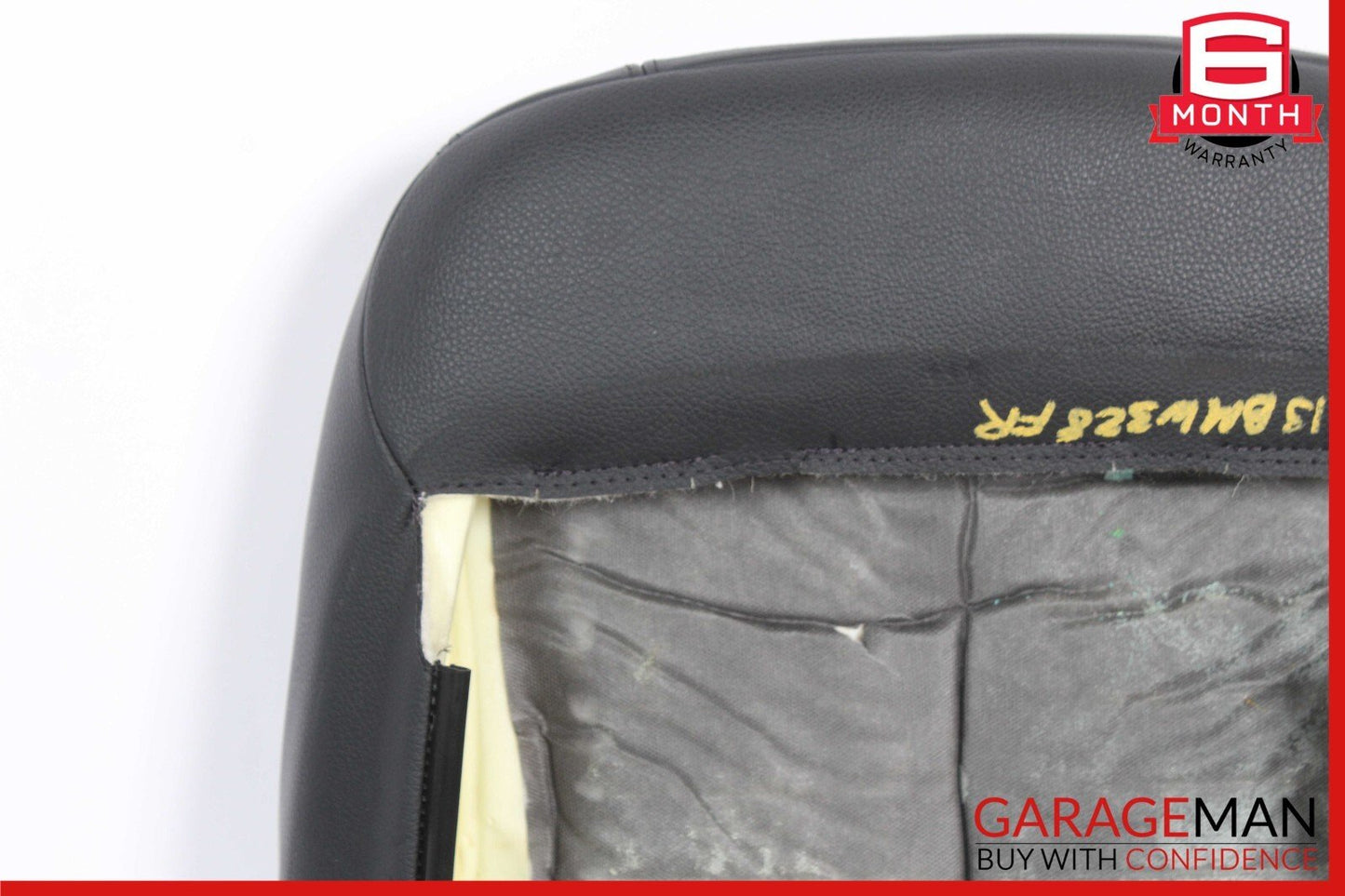 12-18 BMW F30 328i Front Right Top Upper Seat Cushion Black OEM