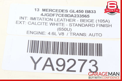 12-19 Mercedes W166 ML400 GL450 Front SAM Control Module Unit OEM