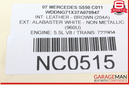 07-14 Mercedes W221 S550 CL550 Rear Right or Left Lower Thrust Control Arm OEM