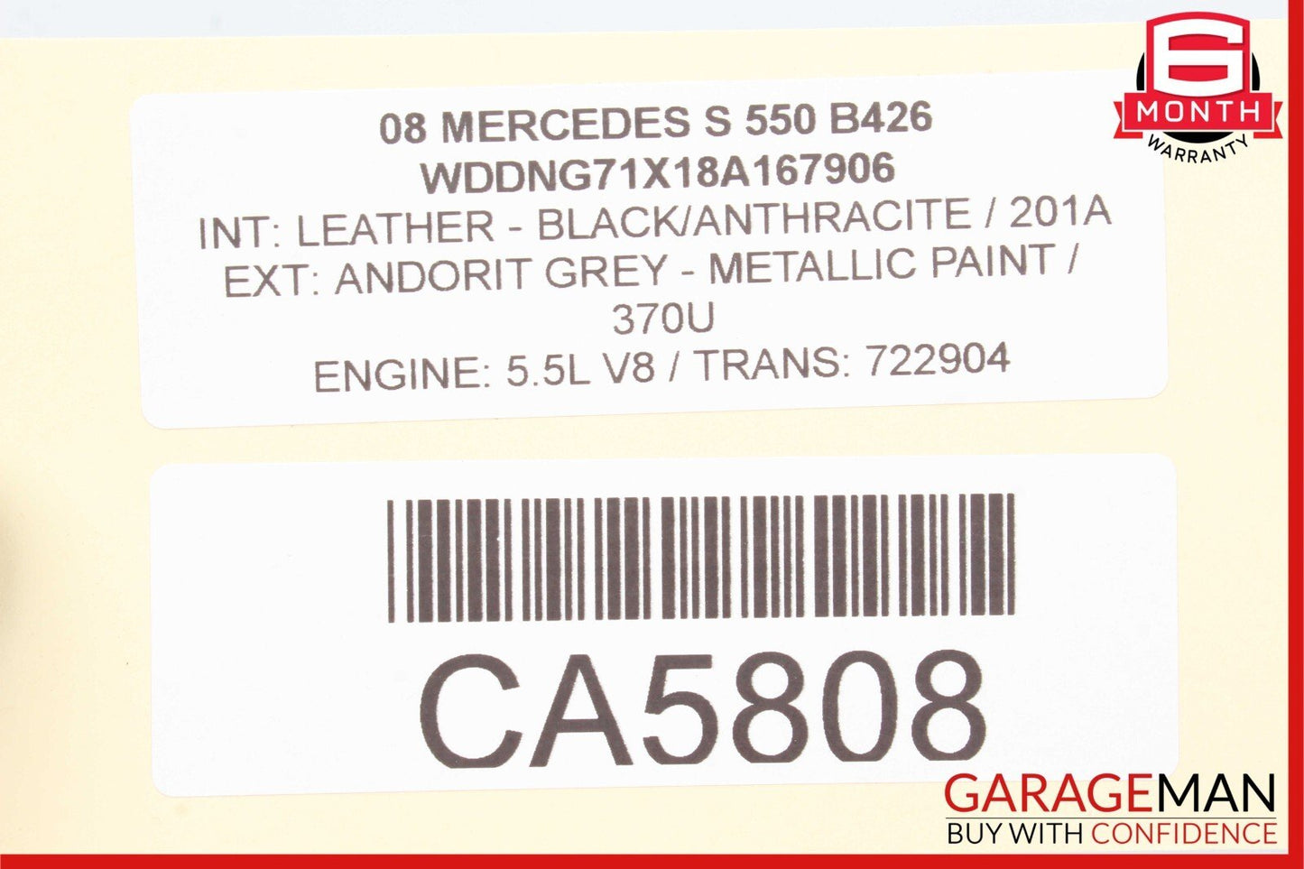 07-09 Mercedes W221 S600 S550 S63 AMG Front Right Seatbelt Seat Belt Retractor