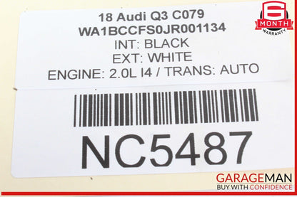 15-18 Audi Q3 Front Right Side Seat Adjustment Switch 8K0959748 OEM