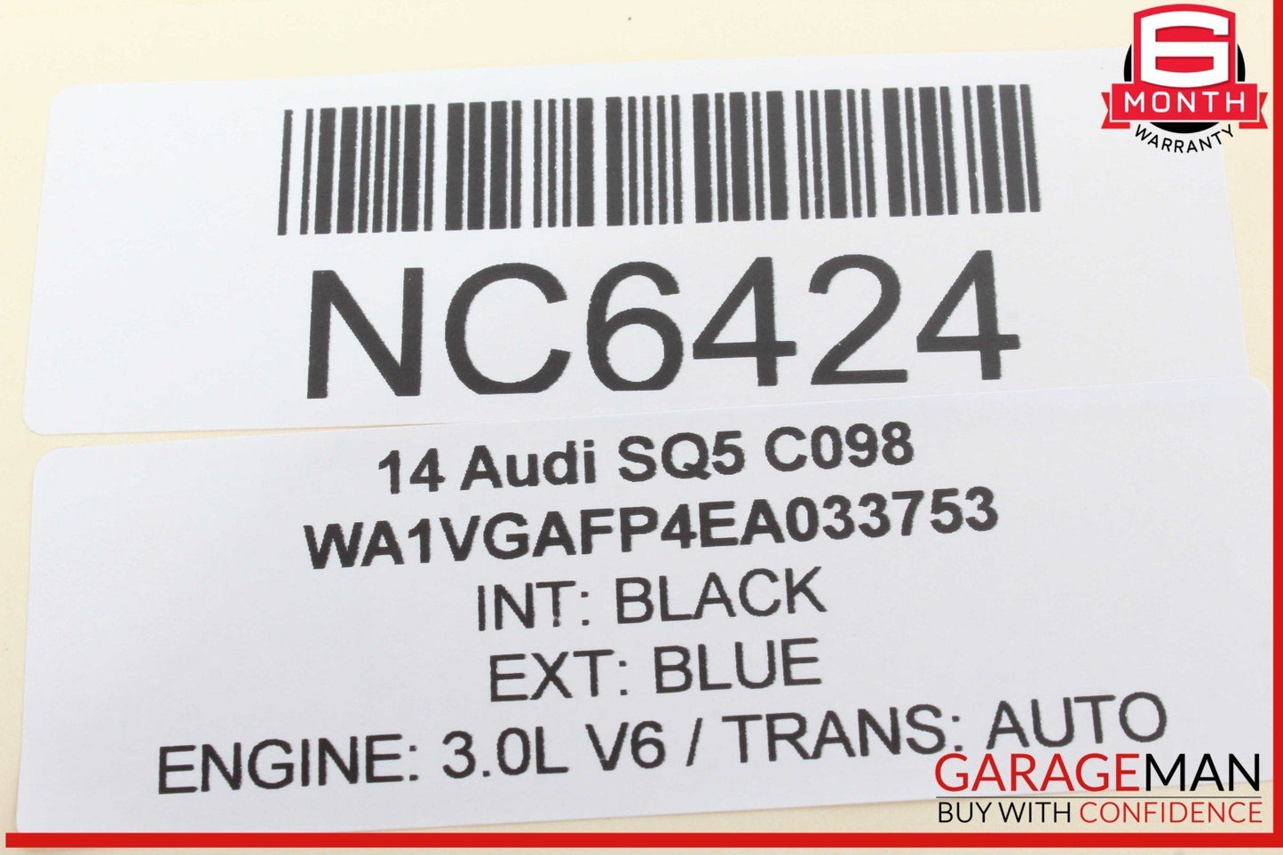 14-16 Audi SQ5 Hazard Light Control Switch Button 8R1941509A OEM