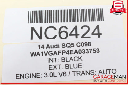 14-16 Audi SQ5 Hazard Light Control Switch Button 8R1941509A OEM