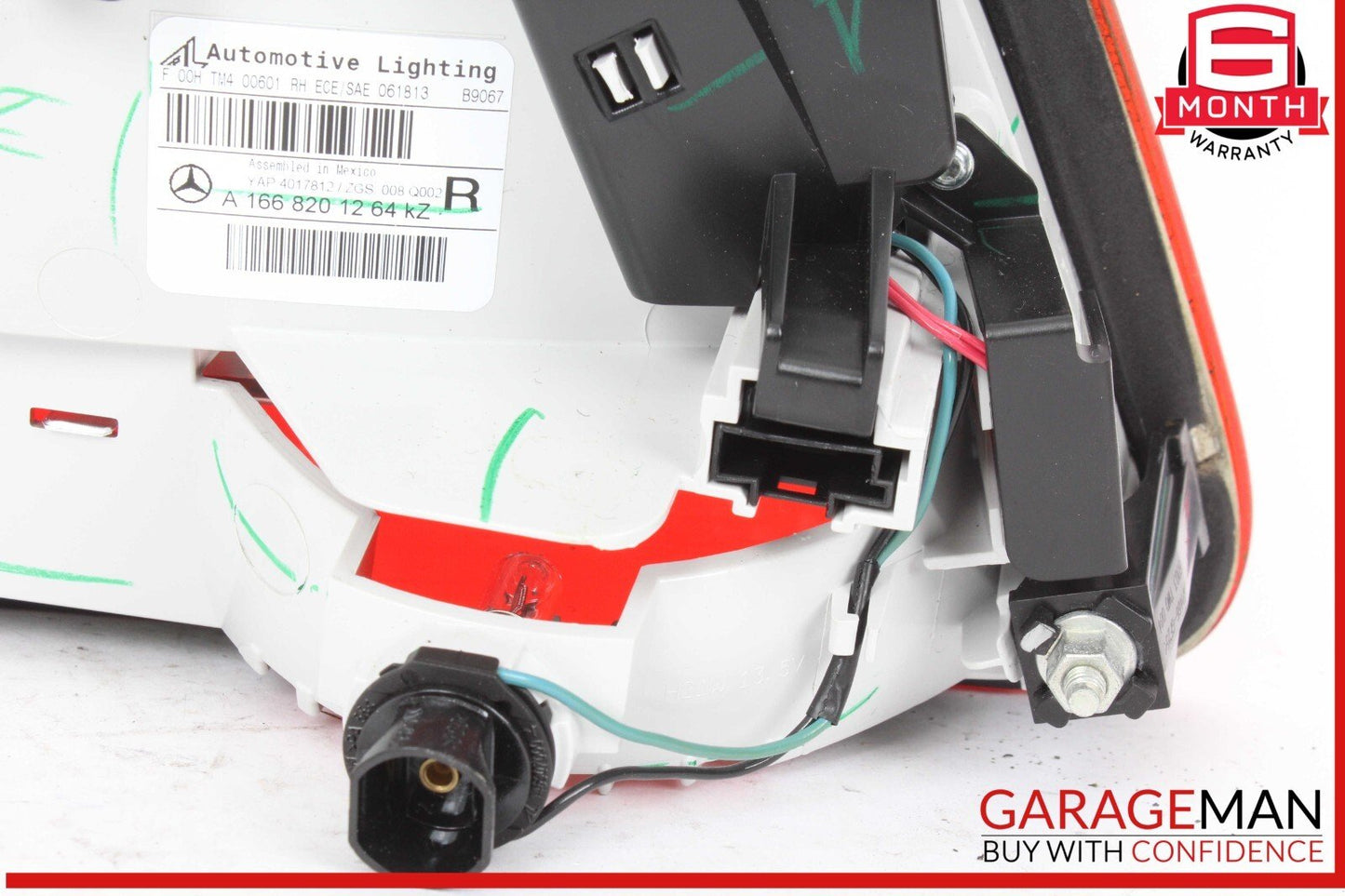 13-16 Mercedes X166 GL450 GL550 Inner Tail Light Lamp Rear Right Side OEM