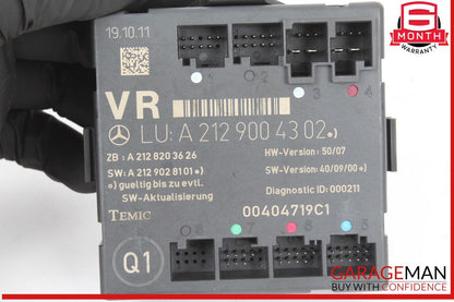 08-18 Mercedes W212 E550 Front Right Passenger Side Door Control Module OEM