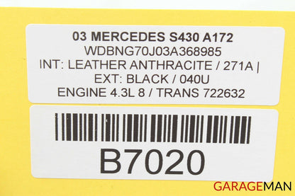 00-06 MERCEDES W220 S430 GEAR SHIFTER BEZEL TRIM COVER INDICATOR WOOD OEM
