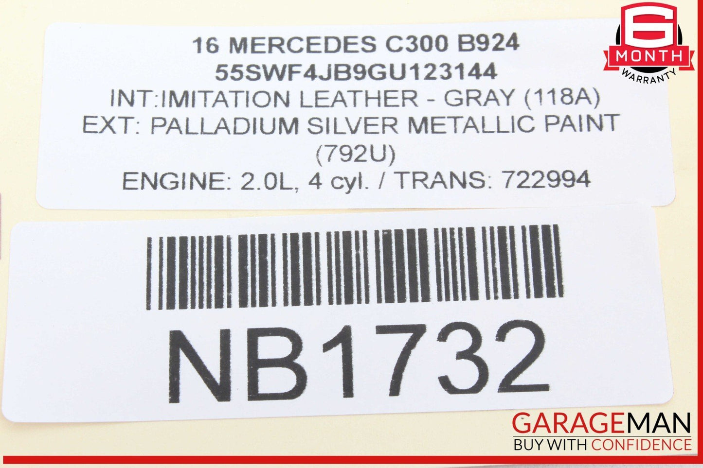 15-20 Mercedes W205 C300 C350e Front Right Side Suspension Lower Control Arm OEM