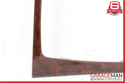 08-15 Mercedes W204 C300 C350 Center Console Shift Shifter Bezel Trim Wood OEM